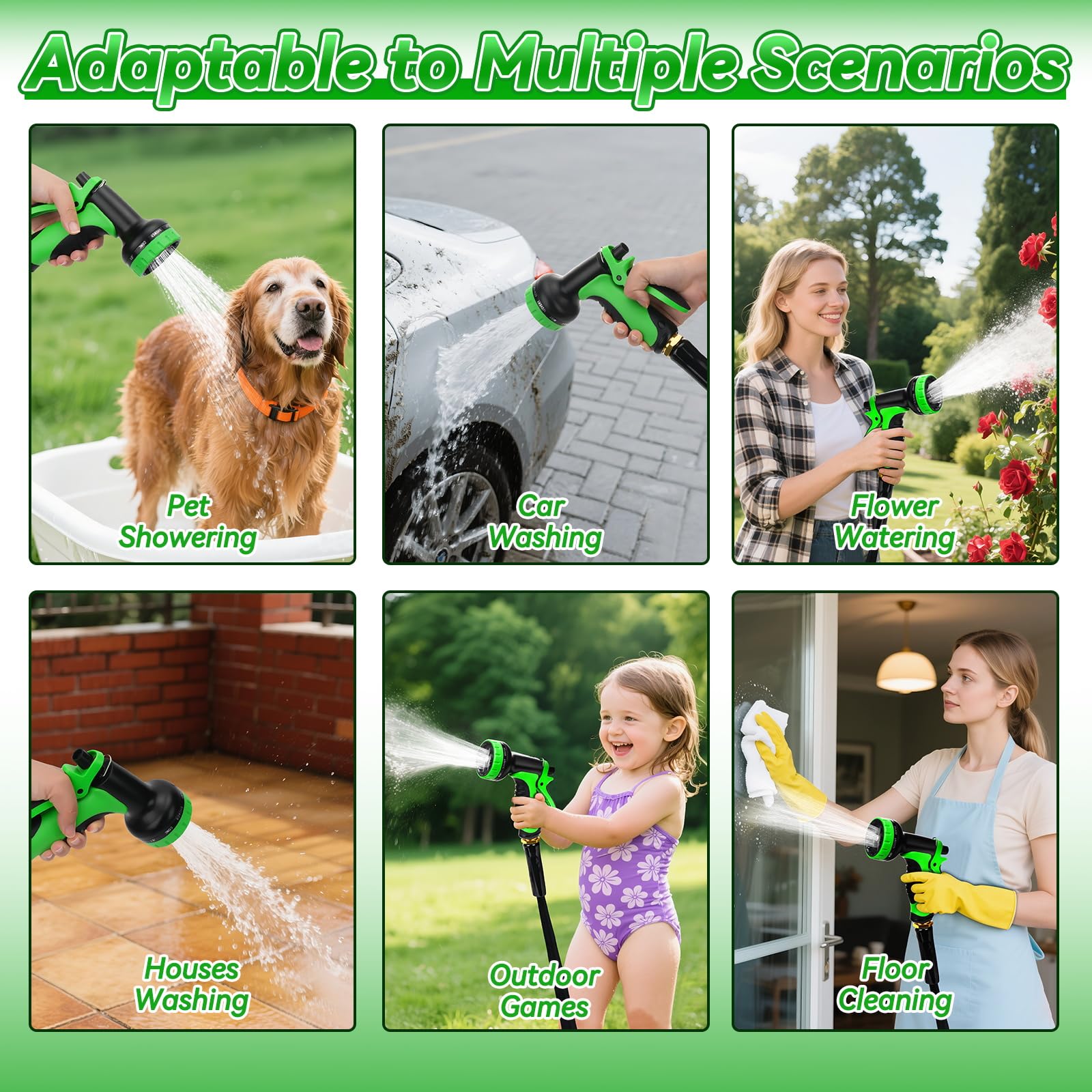 DiCandle hose suitable for car washes and outdoor cleaning tasks.