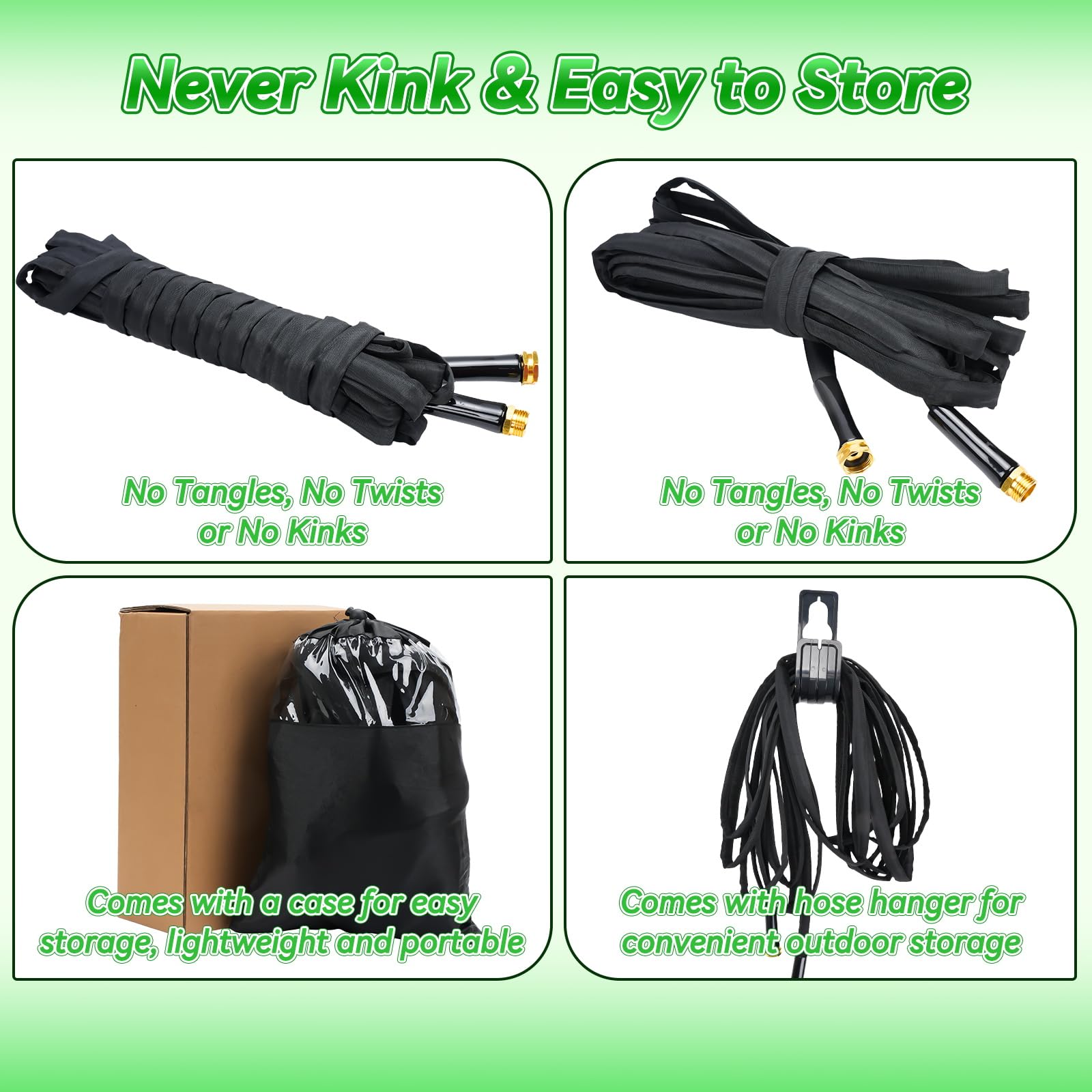 DiCandle lightweight hose for effortless carrying and compact storage after watering.