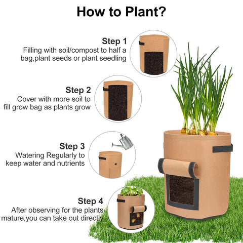 DiCandle nonwoven grow bags provide breathable, durable fabric for healthier root growth.