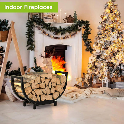 Dicasser easy-assembly firewood rack setup