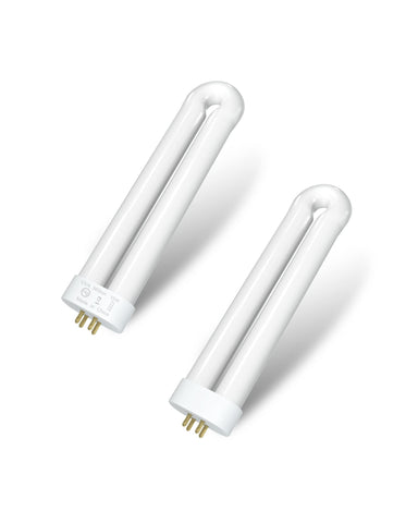 Dichroma 15W bug zapper bulb close-up showing a 4-pin base for easy replacement.