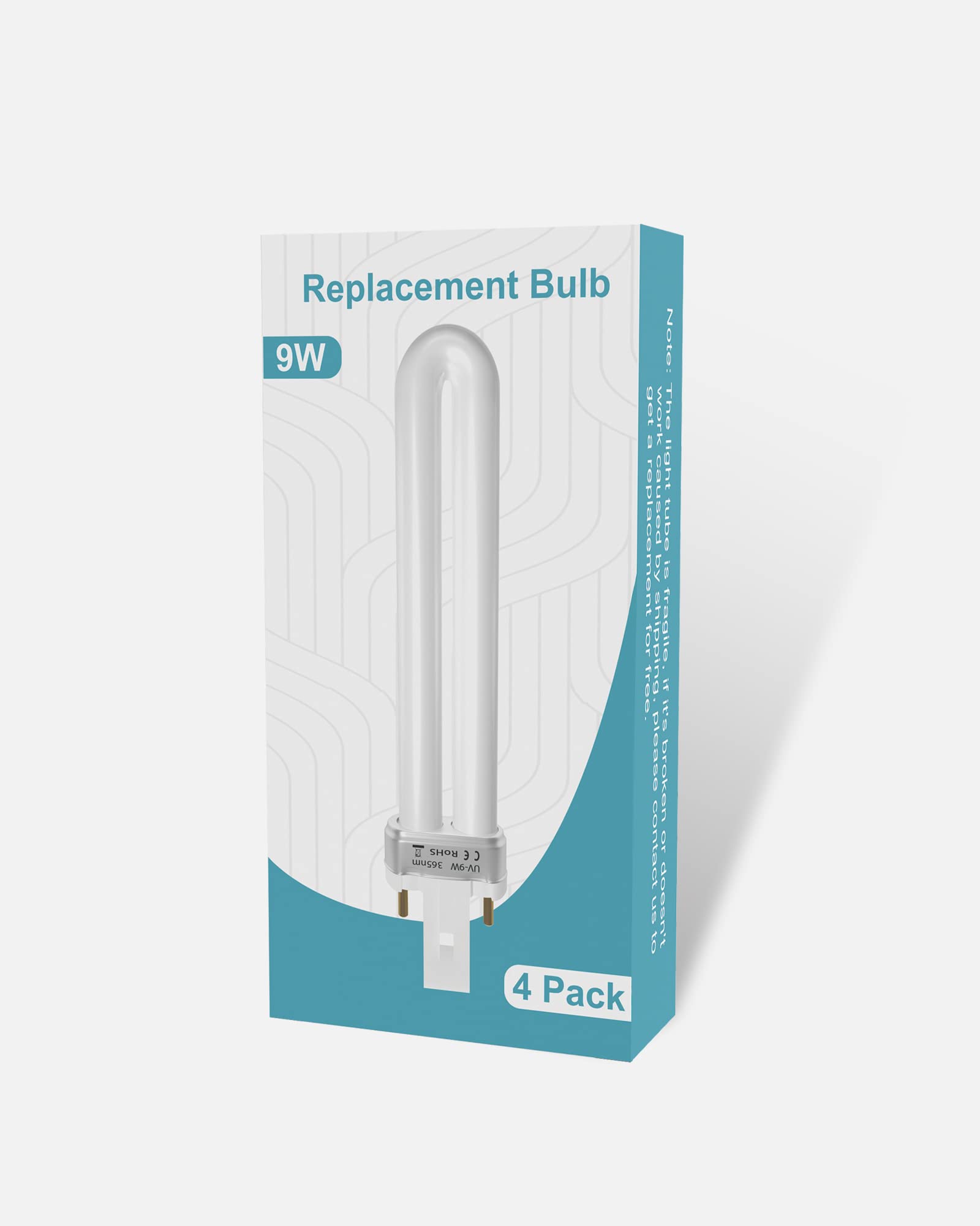 Dichroma 21050 9W bulb care note for safe replacement.