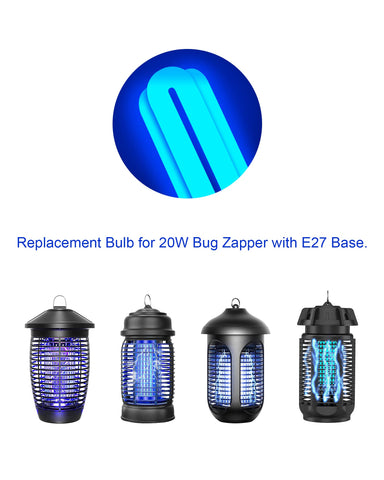 Dichroma replacement bulbs installed in a bug zapper for longer life