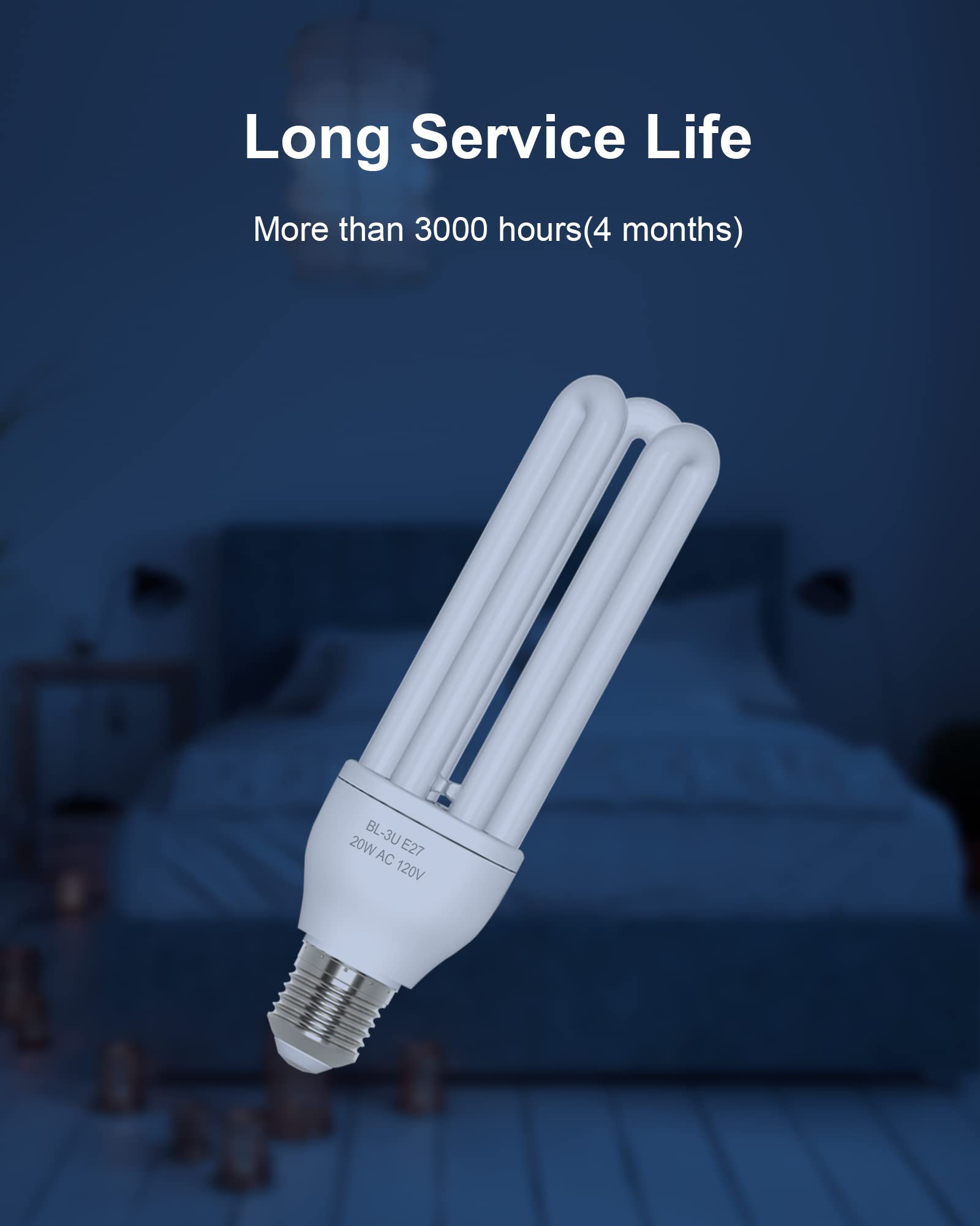 Two bulbs per pack ensure readiness for outdoor bug control
