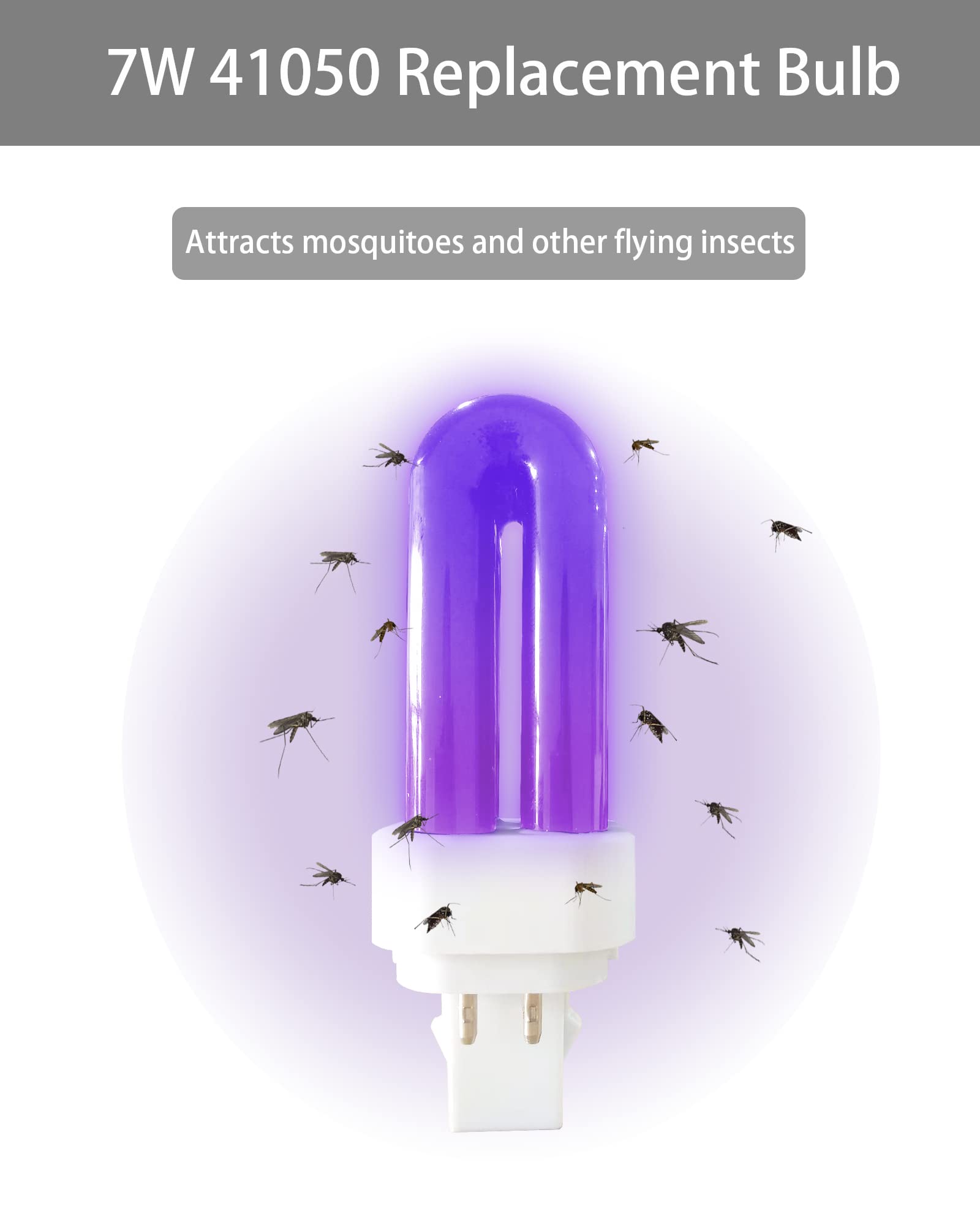 Dichroma 41050 bulb inside Dynatrap DT1260 demonstrates chemical-free pest attraction.