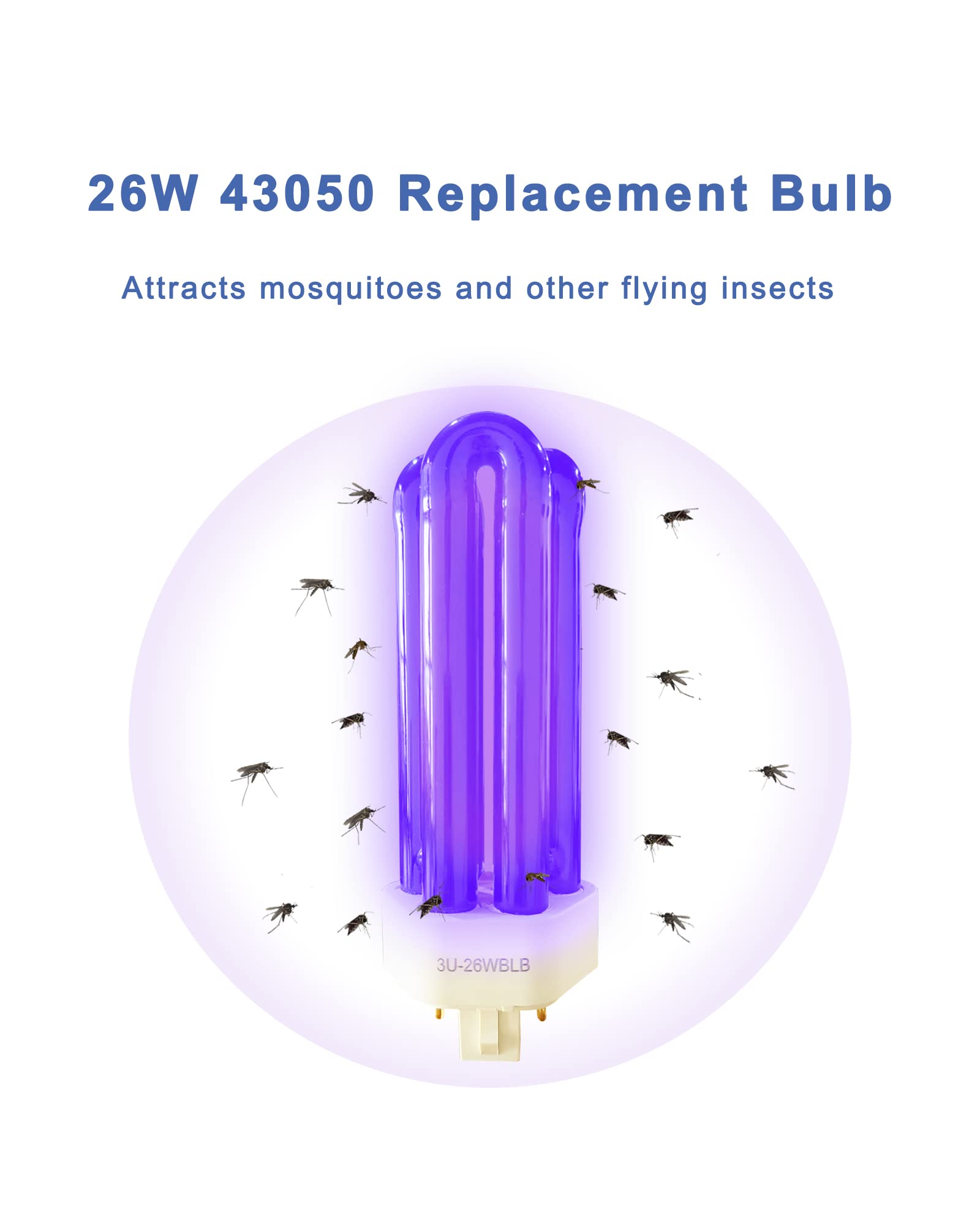 Dichroma 43050 bulb pack with two durable replacement bulbs for Dynatrap units.