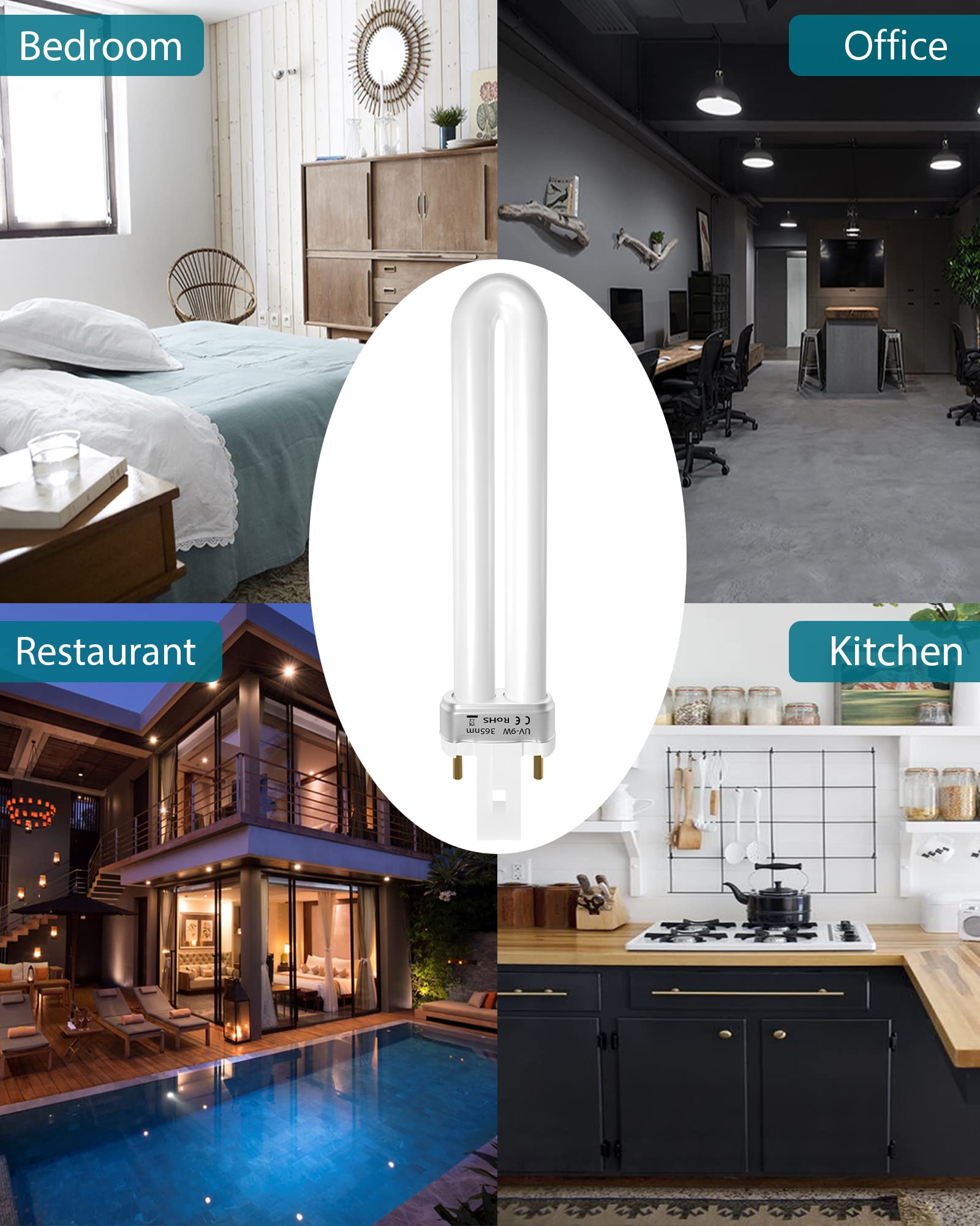 Dichroma 9W 21050 installation-friendly bulb swap guide image.