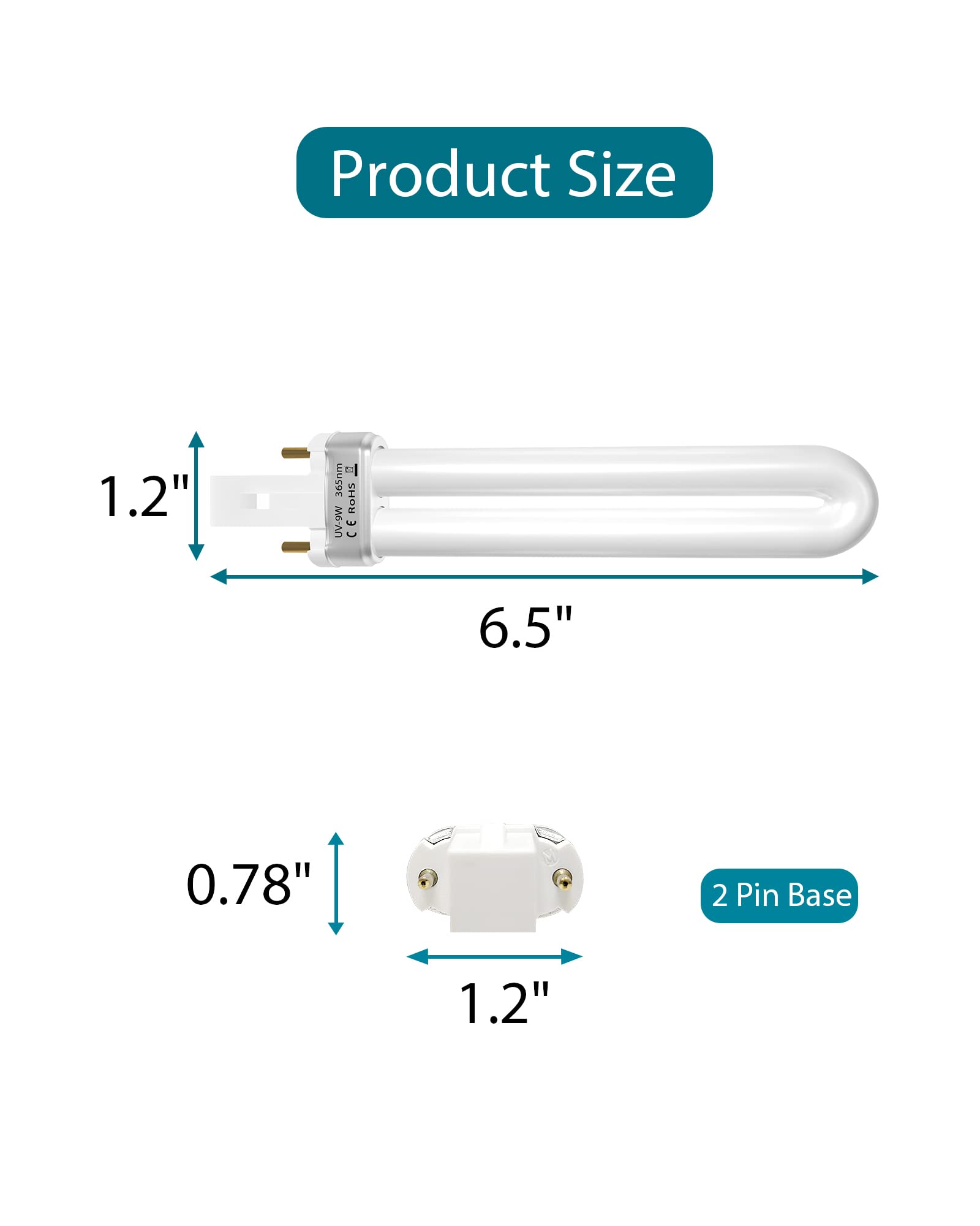 Dichroma 9W 21050 replacement bulb for DT3039 supports long-lasting use.