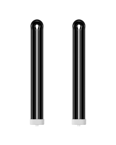 Dichroma BB-40blk 40W black light bulb close-up shows chemical-free insect attraction.