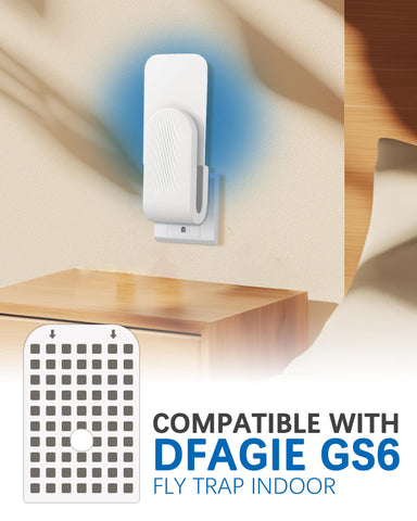 Dichroma glue card refill pack traps mosquitoes and fruit flies indoors.