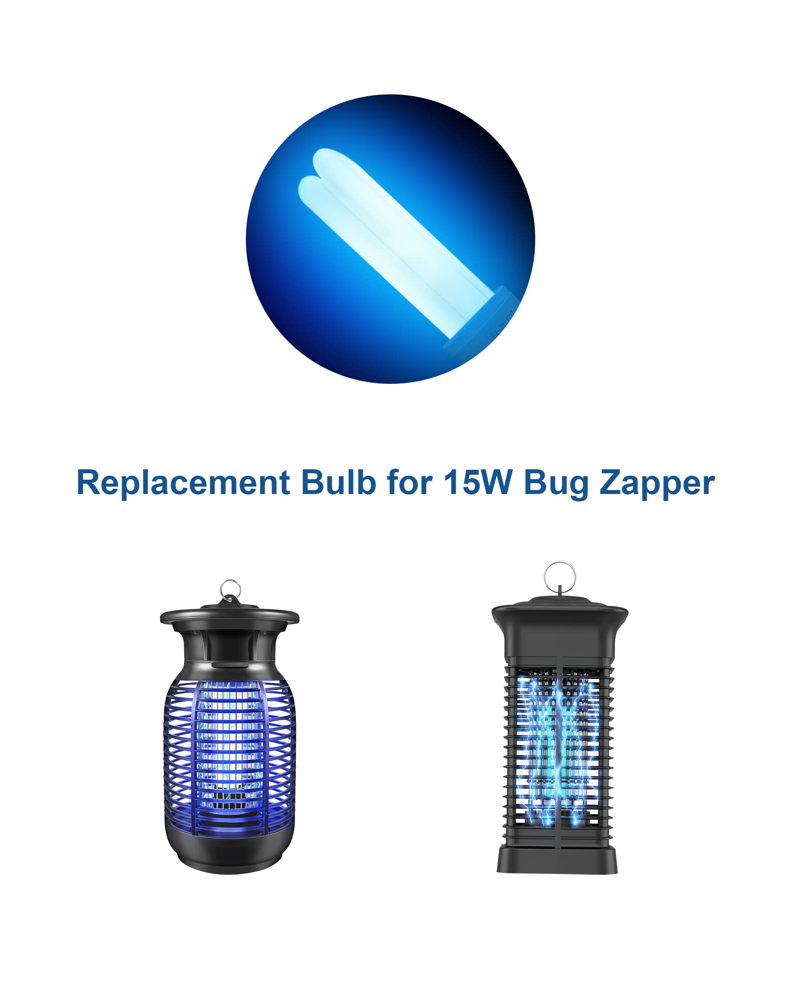 Dichroma E27 15W bulb compatible with HOMESUIT, Yluces, and other bug zappers for easy replacement