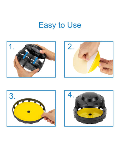 Dichroma easy to use peel-and-place refill disc for traps.