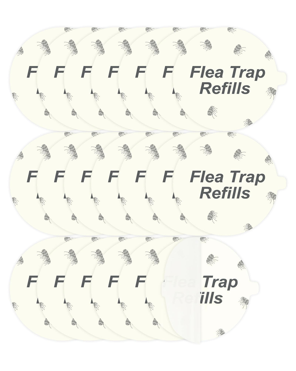 Dichroma flea trap refill disc pack on display for quick install in compatible traps