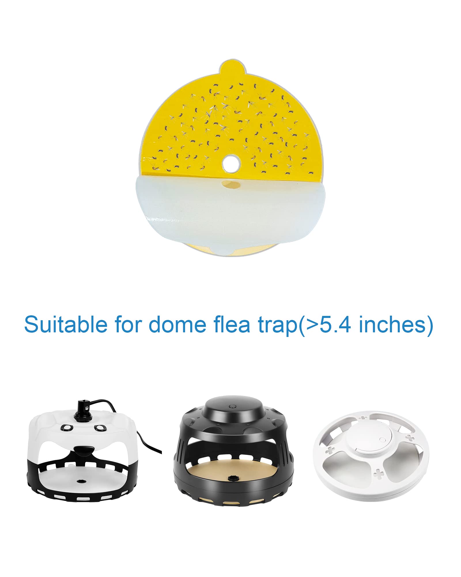 Dichroma glue board with hole design for secure 5.4-inch trap placement.