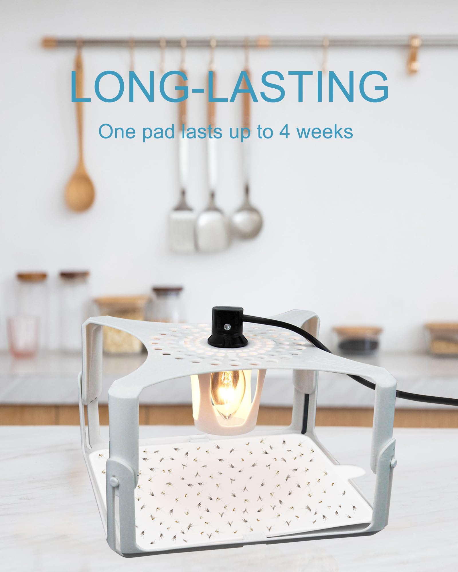 Dichroma long-lasting flea disc provides up to four weeks of use in traps.
