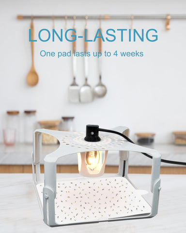 Dichroma long-lasting flea disc provides up to four weeks of use in traps.