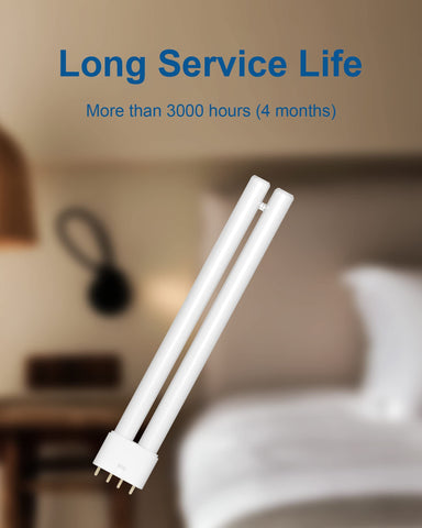 Dichroma long-lasting bulb offering up to 3,000 hours of continuous use.