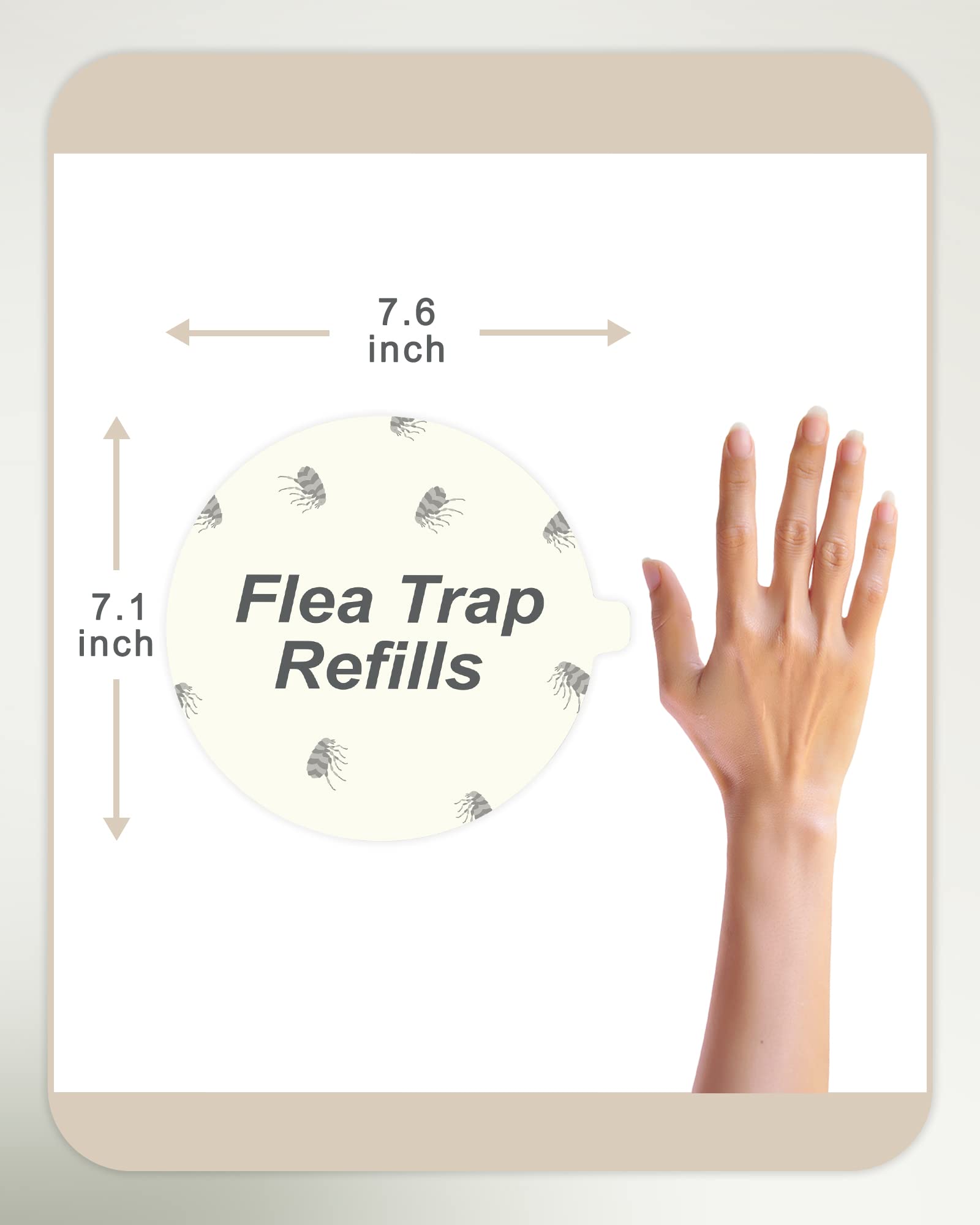 Dichroma refill disc easy-to-apply for simple trap replacement