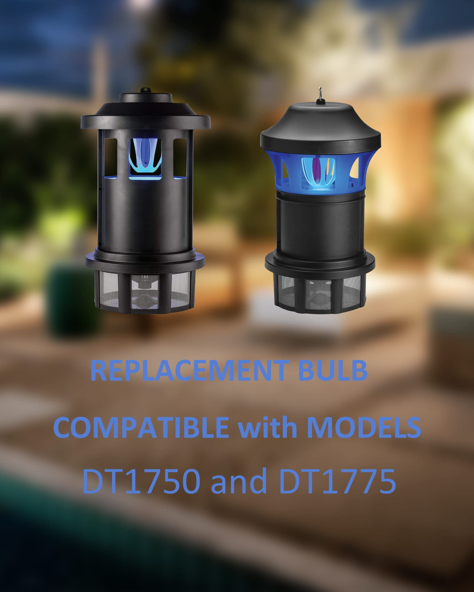 Dichroma replacement bulb for Dynatrap DT1750 fits securely and attracts flying insects.