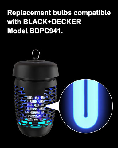 Dichroma two-pack bug zapper bulbs with 2-pin base