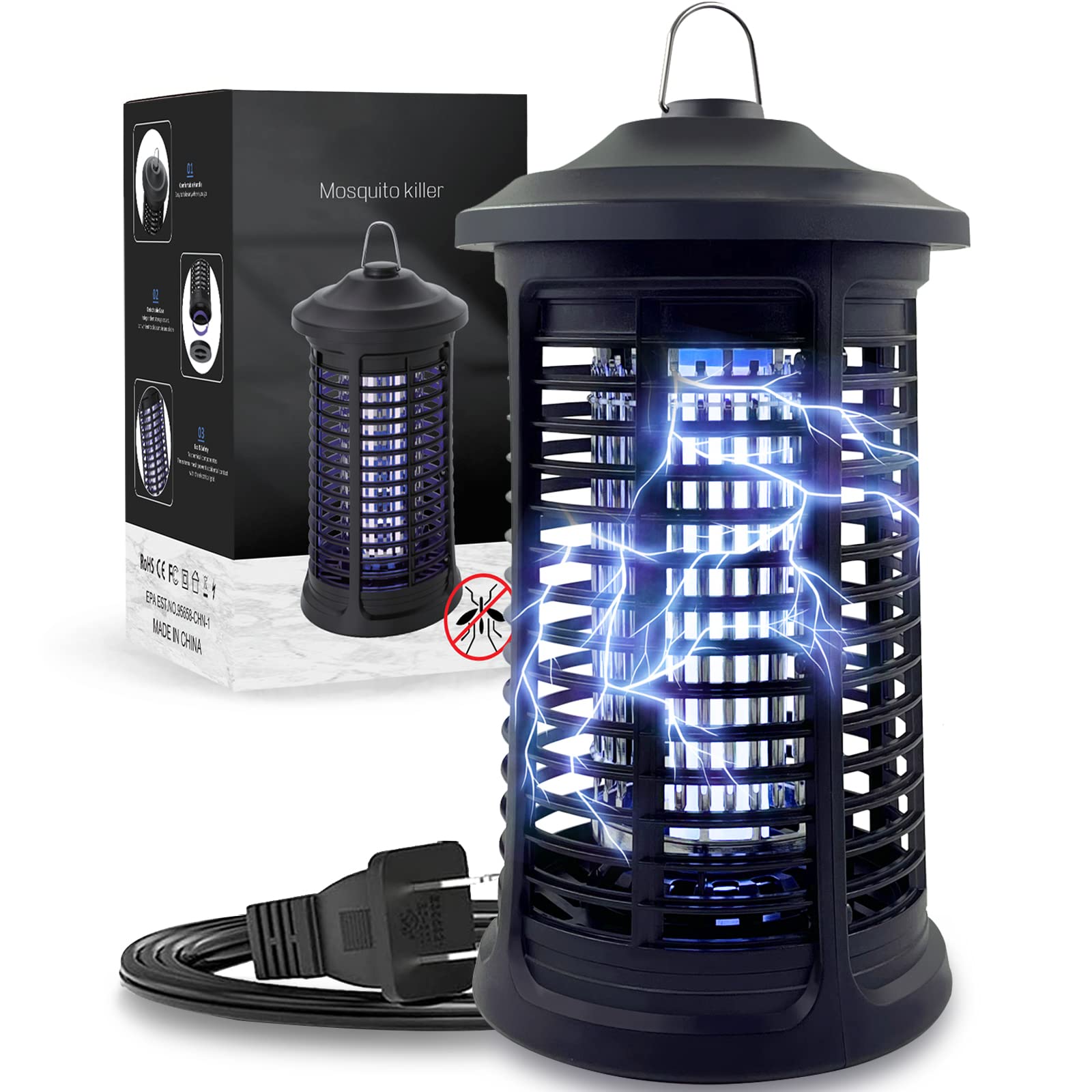 Dickinda ultraviolet lamp 365nm attracts insects for outdoor pest control.
