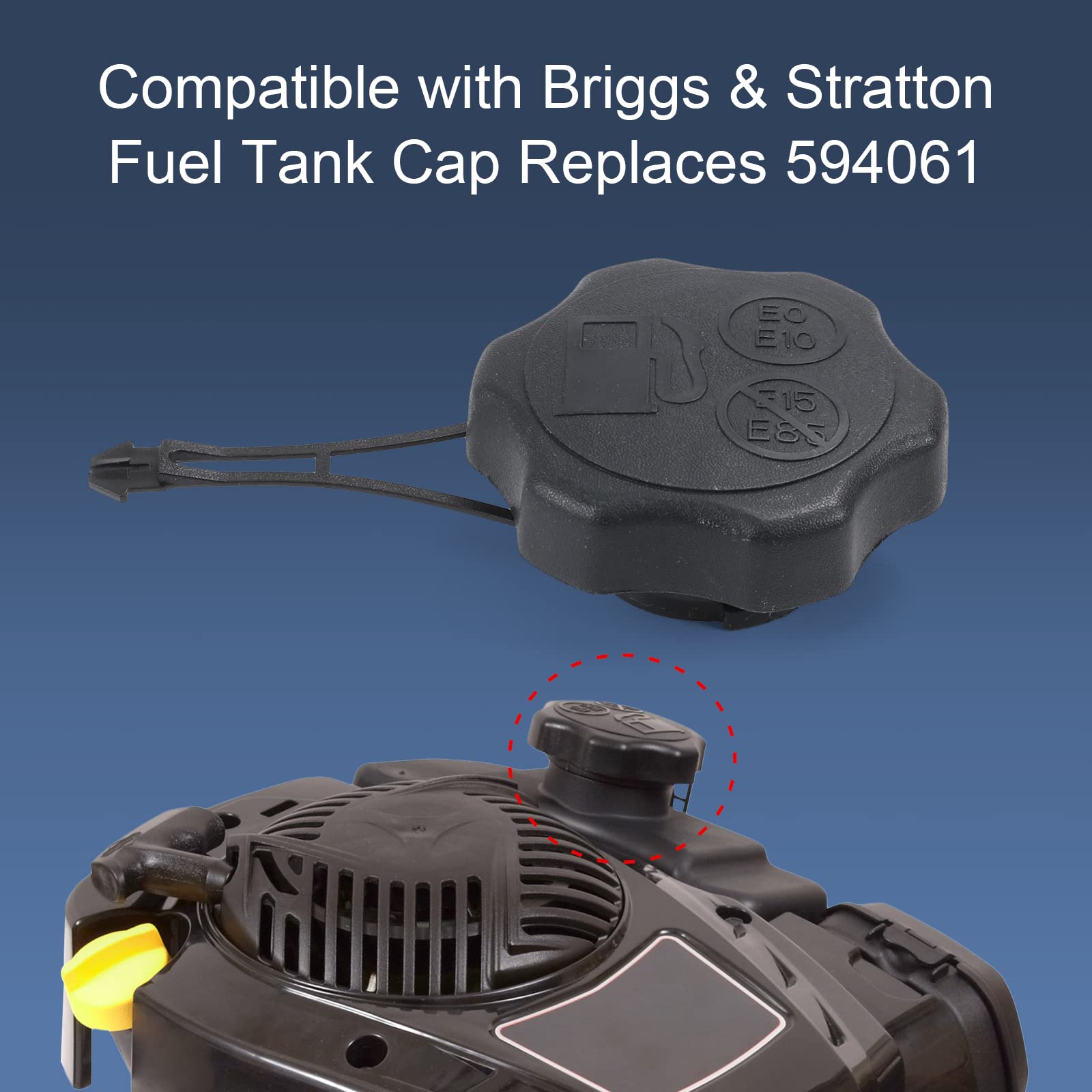 DICMIC quality assurance cap 594061 for reliable mower refueling.