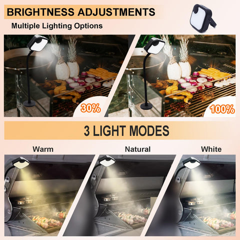 Dicross BBQ Grill Light adjustable knob controls brightness for precise visibility