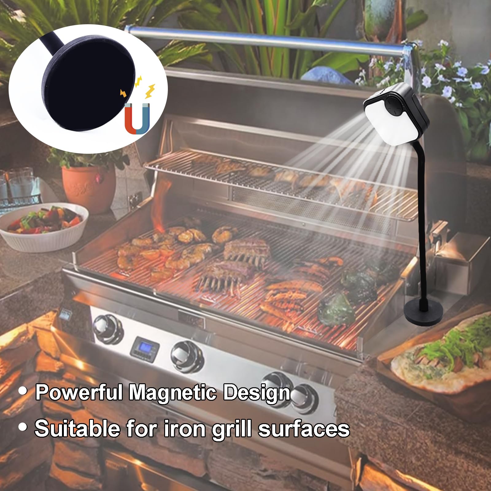 Dicross BBQ lights with carry handle support easy transport