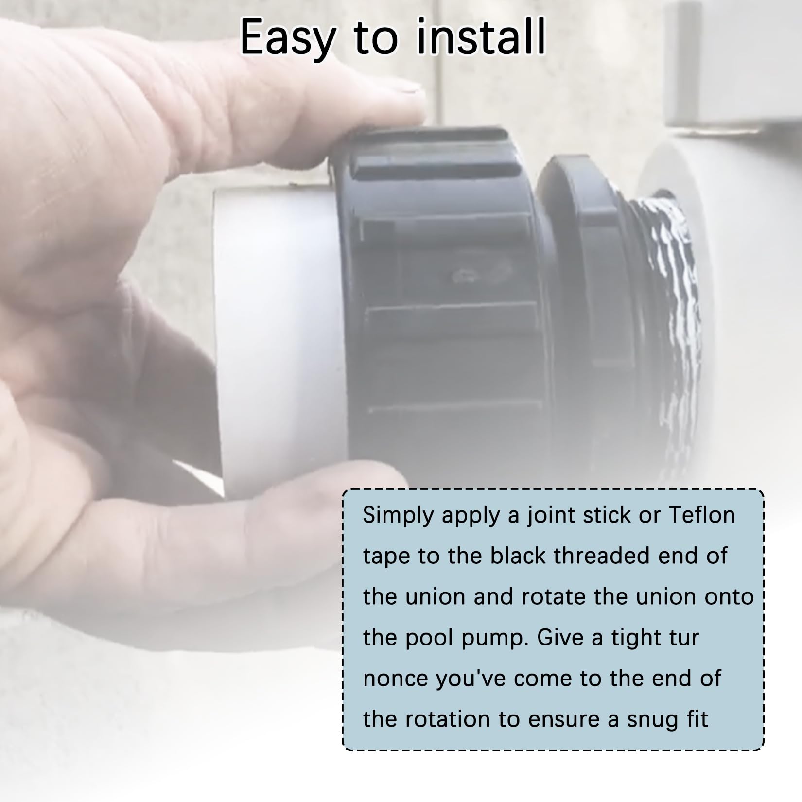 Dicsley slip-end with MIP threads for a leak-free pump connection