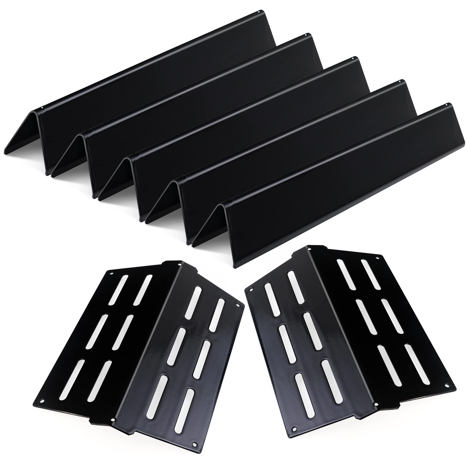 Dictirdy porcelain flavorizer bar delivers even heat for consistent grilling.