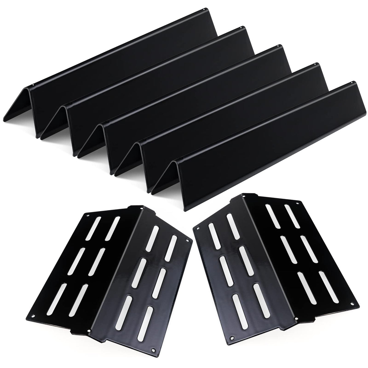 Dictirdy porcelain flavorizer bar delivers even heat for consistent grilling.