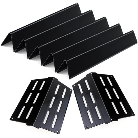 Dictirdy porcelain flavorizer bar delivers even heat for consistent grilling.
