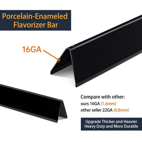 Dictirdy heat deflector protects Weber Genesis burners from drips and flare-ups.
