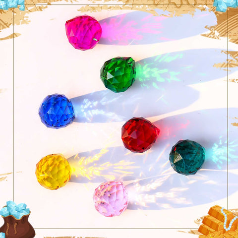 Didaey crystal ball 20mm hanging suncatcher with top hole for easy hanging