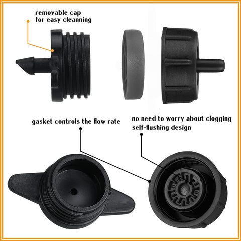 Didaey turbulent flow nozzle ensures uniform water distribution.