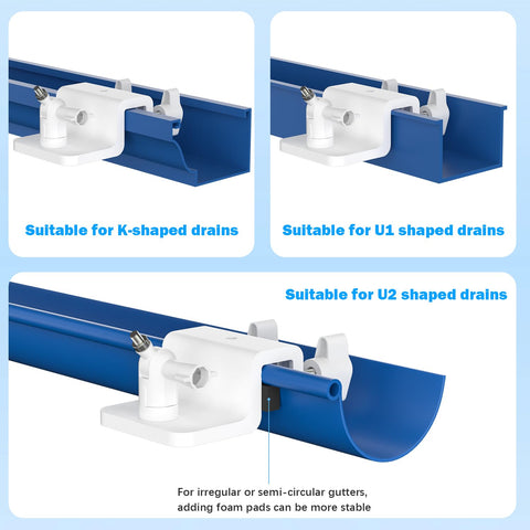 Didalo easy no-drill installation for gutter mounting