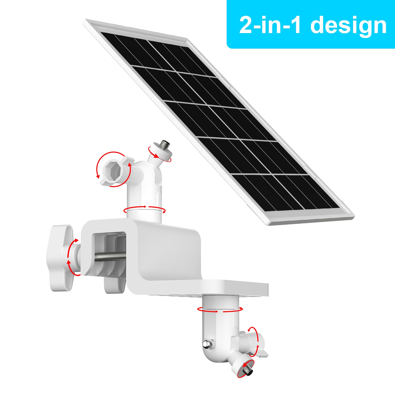 Didalo gutter mount adjustable angles optimize sun exposure for steady power.