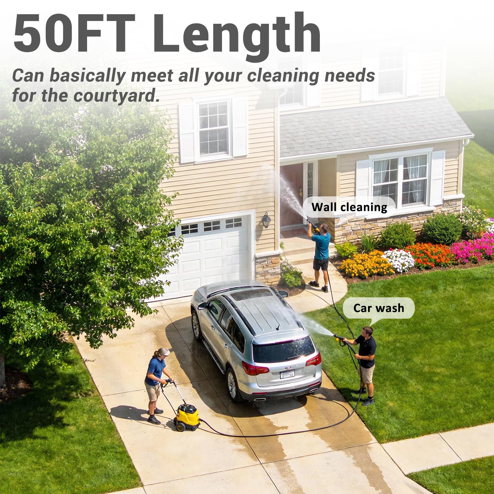 DidiWash hose ideal for car washing around the driveway