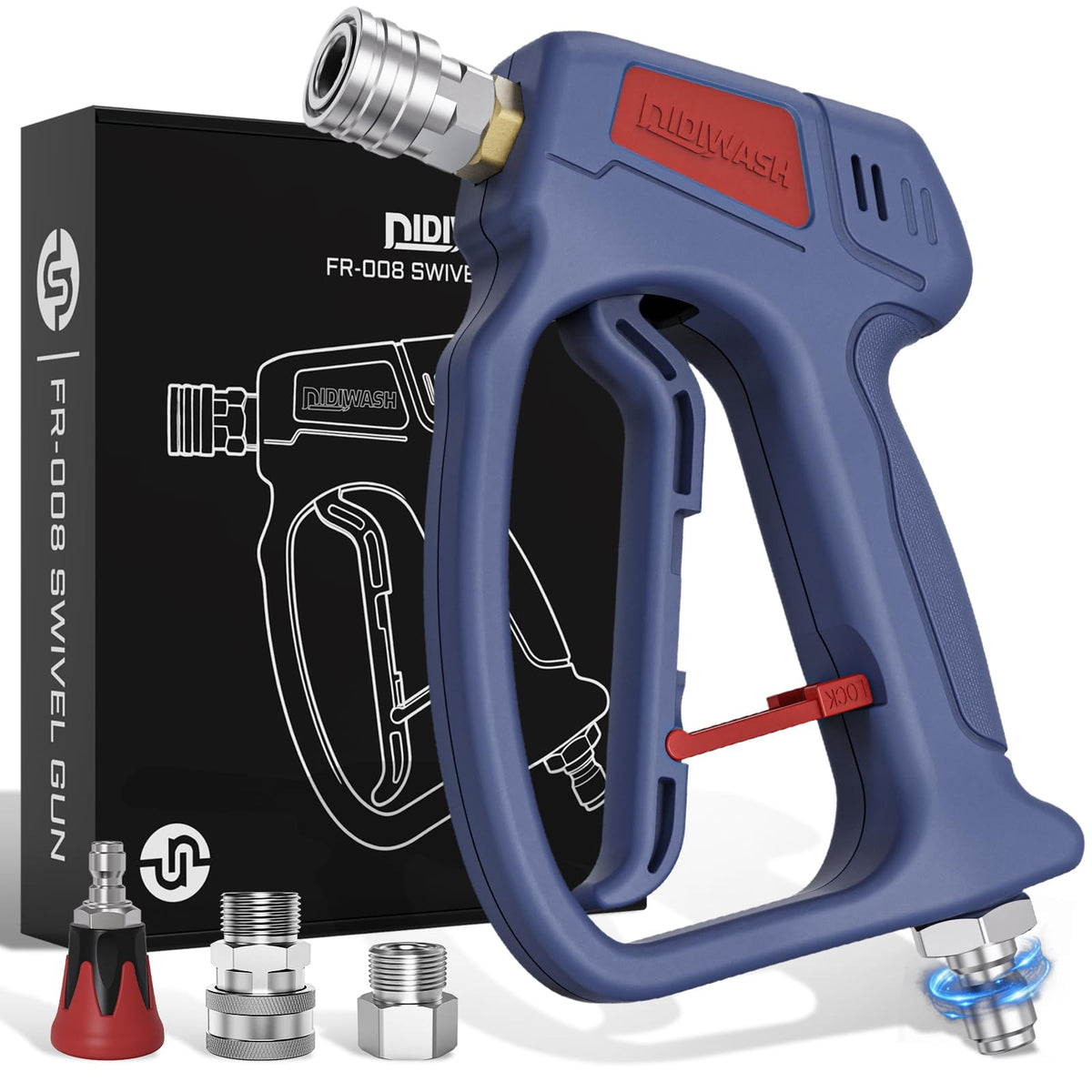 DiDiWash swivel gun with 360 rotation enhances reach during large-area cleaning