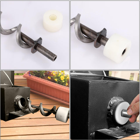 Diegimr auger assembly detail showing included parts