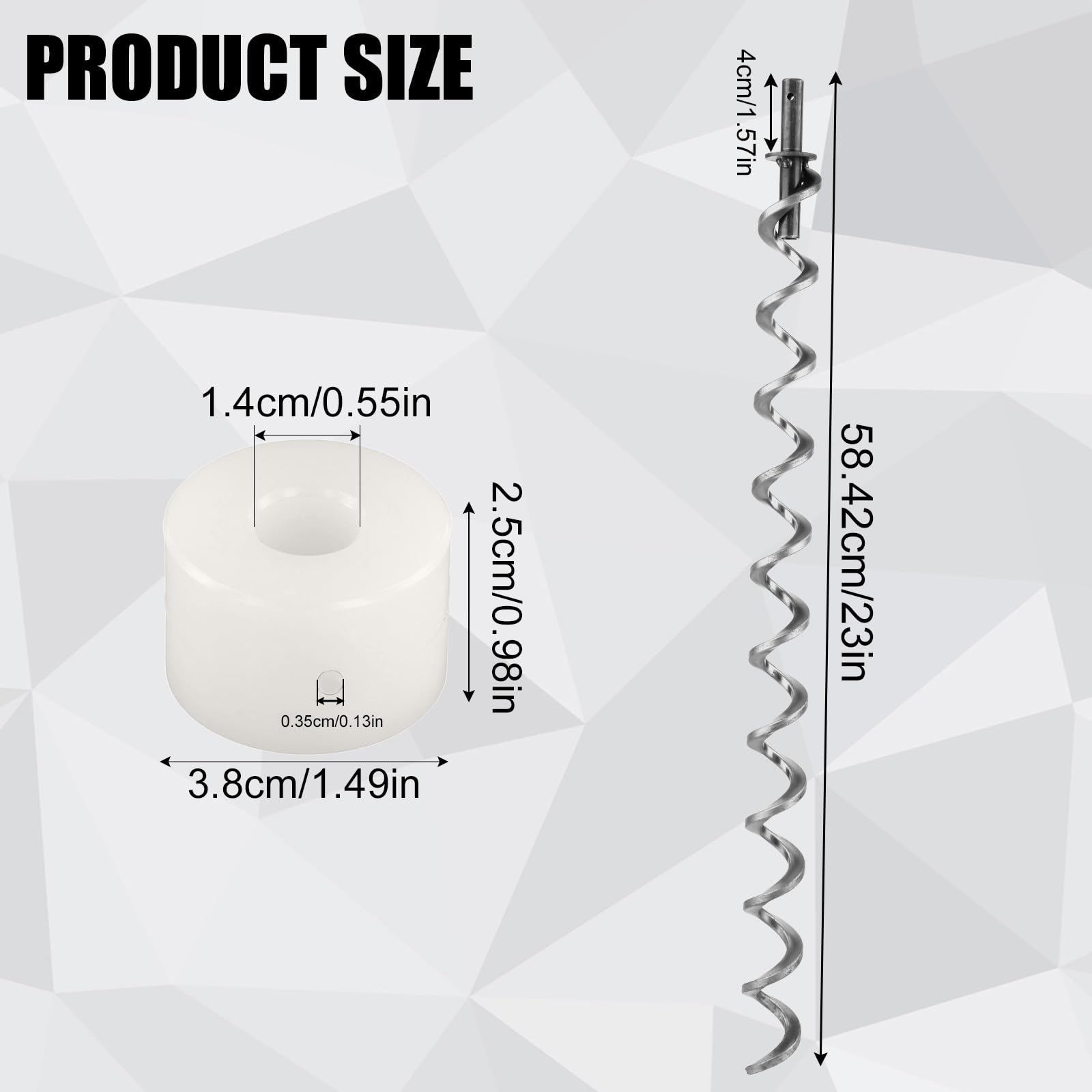 Diegimr nylon auger bushing for smooth rotation and durability