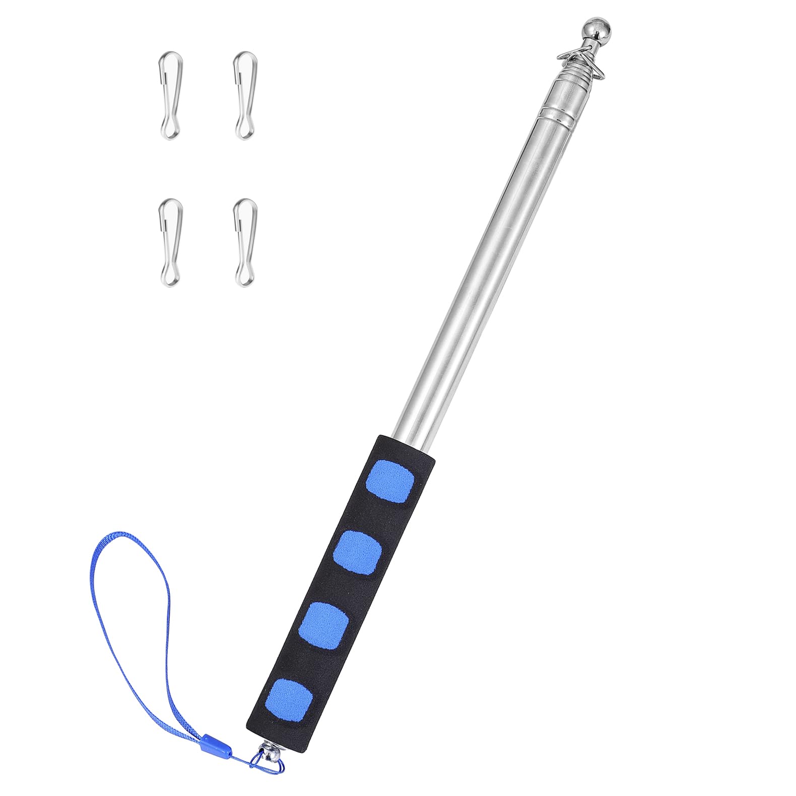 Difuento 8.2ft flagpole extended for outdoor tours and parades