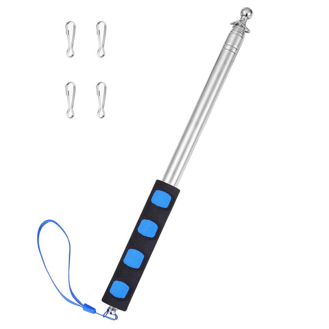 Difuento 8.2ft flagpole extended for outdoor tours and parades