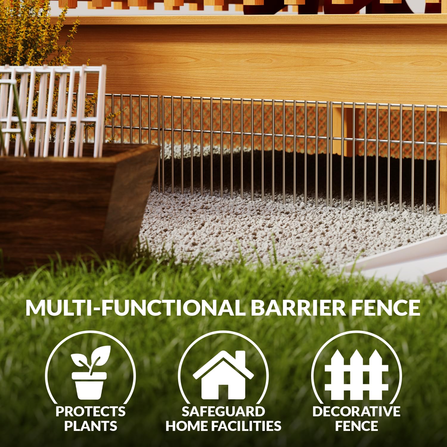 Dig Defence easy-cut-to-fit feature enables precise space fitting.