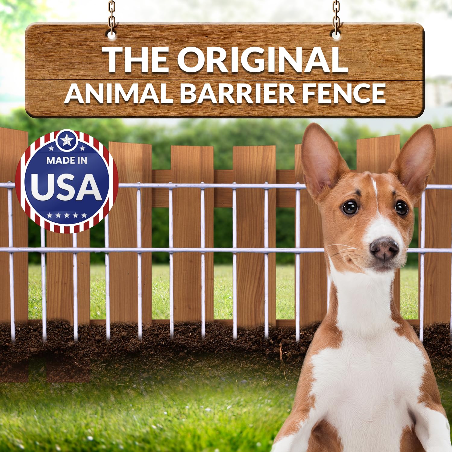 Dig Defence no-dig installation with existing fencing for quick setup.