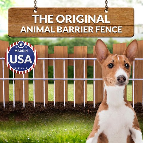 Dig Defence Original Barrier Fence protects garden borders while preventing pests and animals.
