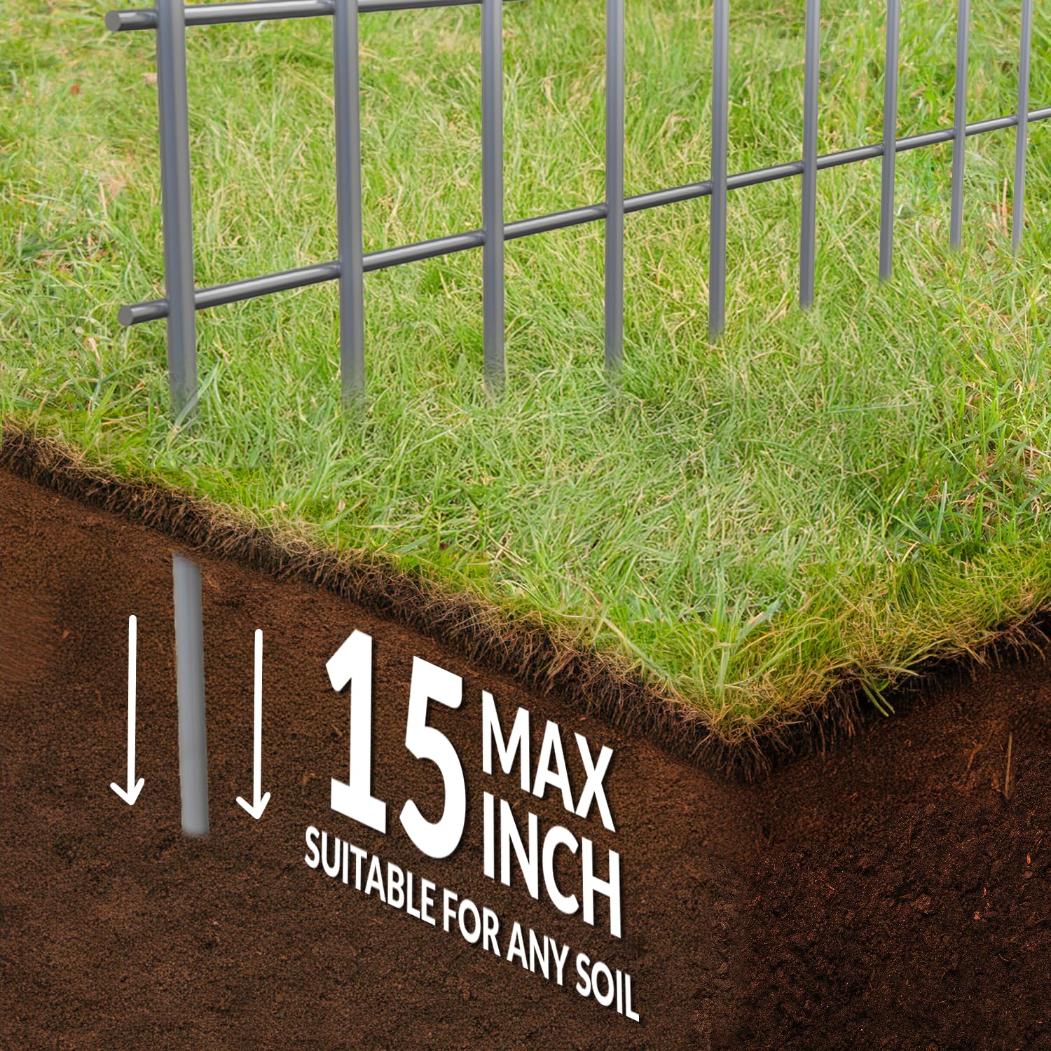 Dig Defence patio and garden barrier adds decorative yet functional touch.