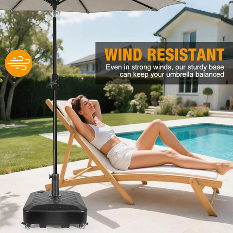 Digury umbrella base quick install for fast shade setup.