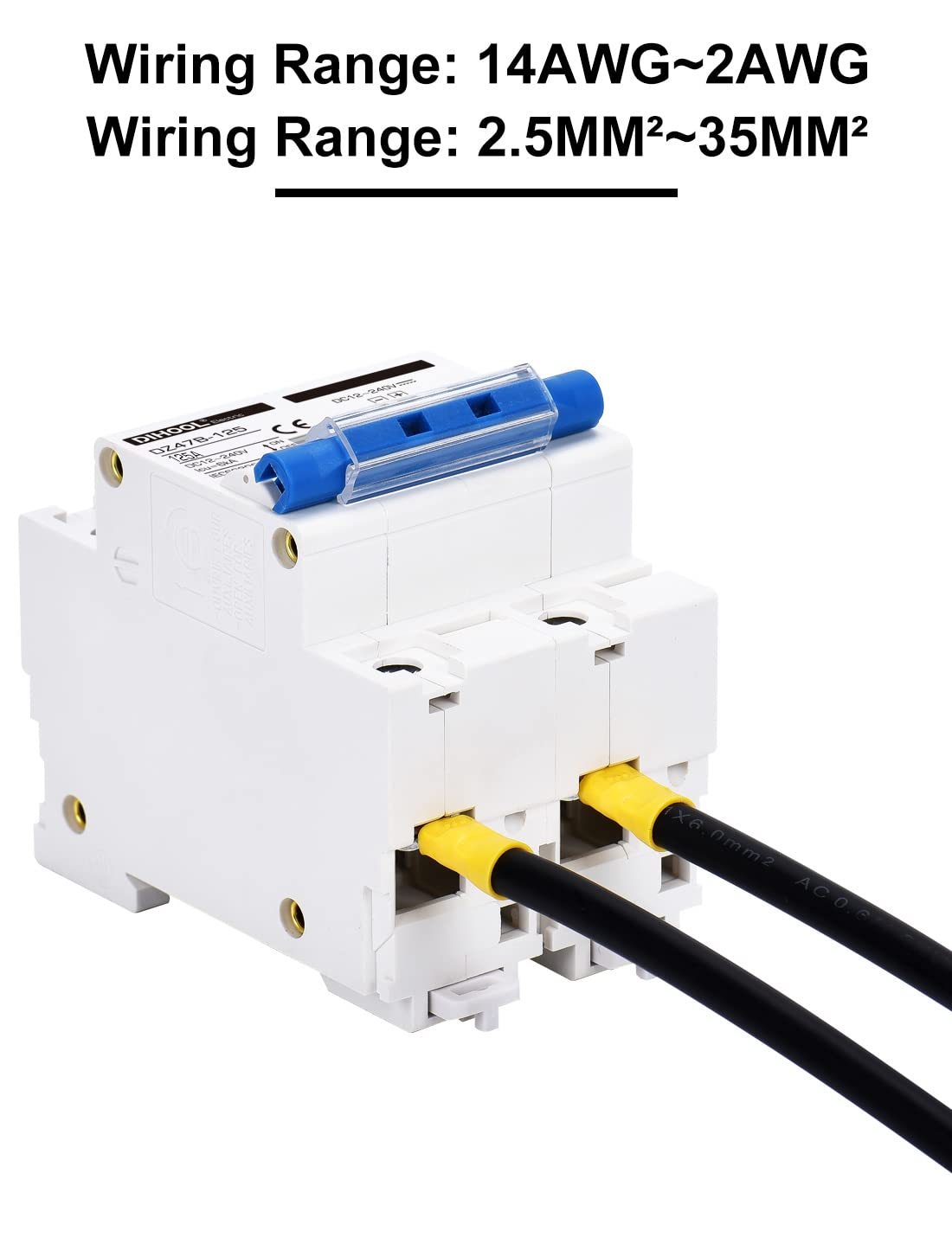 DIHOOL DC breaker with silver alloy contacts for durable current flow