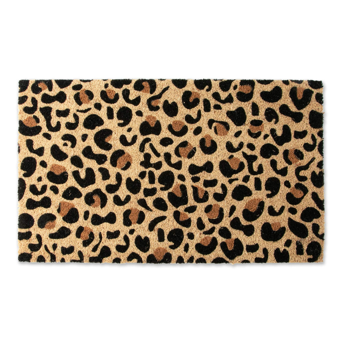 DII Colorful Design Natural Coir Doormat Leopard Spots at entry to showcase color and texture.